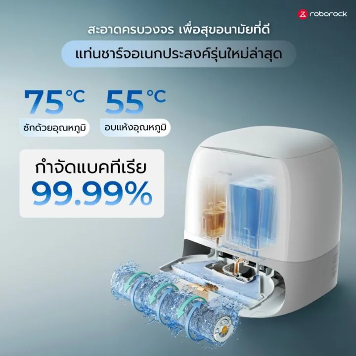 Roborock Qrevo Curv 2 Flow ภาพสินค้าจากร้าน Roborock Thailand