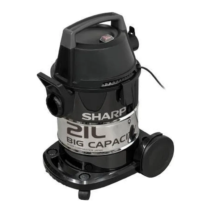 Sharp เครื่องดูดฝุ่นแบบถัง 21 ลิตร ดูดน้ำ ดูดฝุ่น เป่าลม EC-WE16B-B ภาพสินค้าจากร้าน Sharp (Thailand)