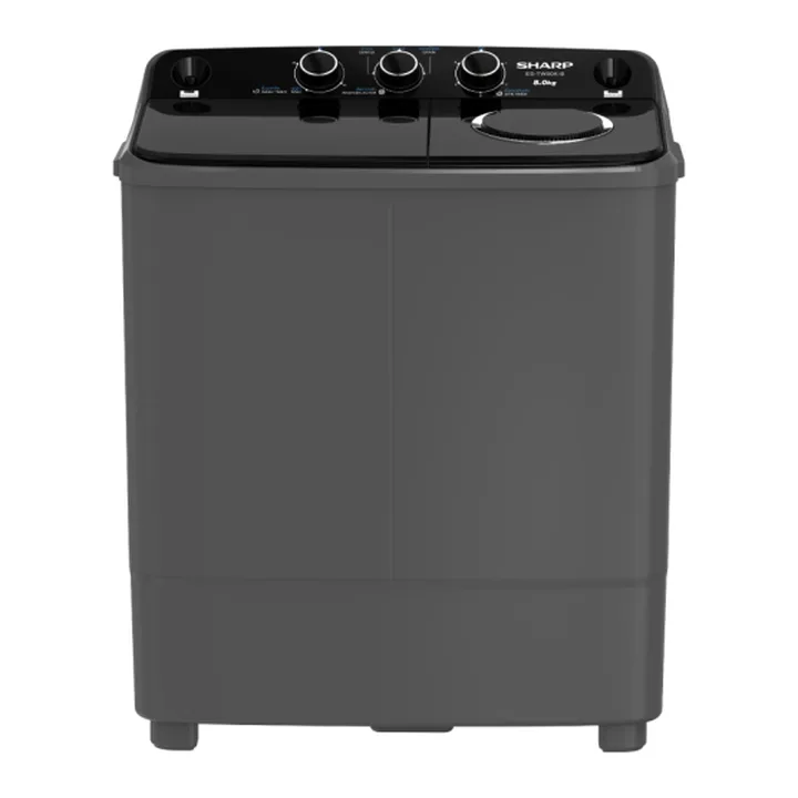 Sharp เครื่องซักผ้า 2 ถัง 8 กก. ES-TW80K-B ภาพสินค้าจากร้าน Sharp (Thailand)